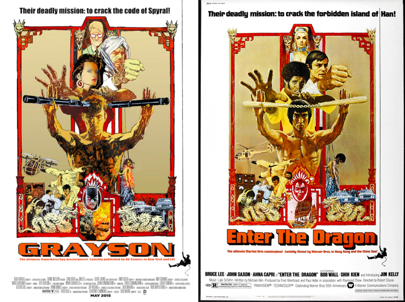 Illustration for article titled Your Favorite DC Superheroes, Drawn Into Famous Movie Posters
